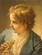 Benedetto Luti Boy with the flute by tuscan painter Benedetto Luti oil painting